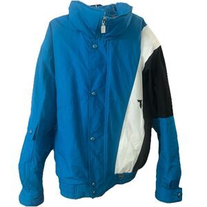 Vintage Tyrolia By Head Ski Jacket Men's Size Large Teal Black White EUC